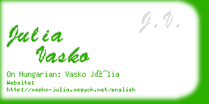 julia vasko business card